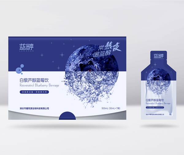 稷同源藍醇包裝設計
